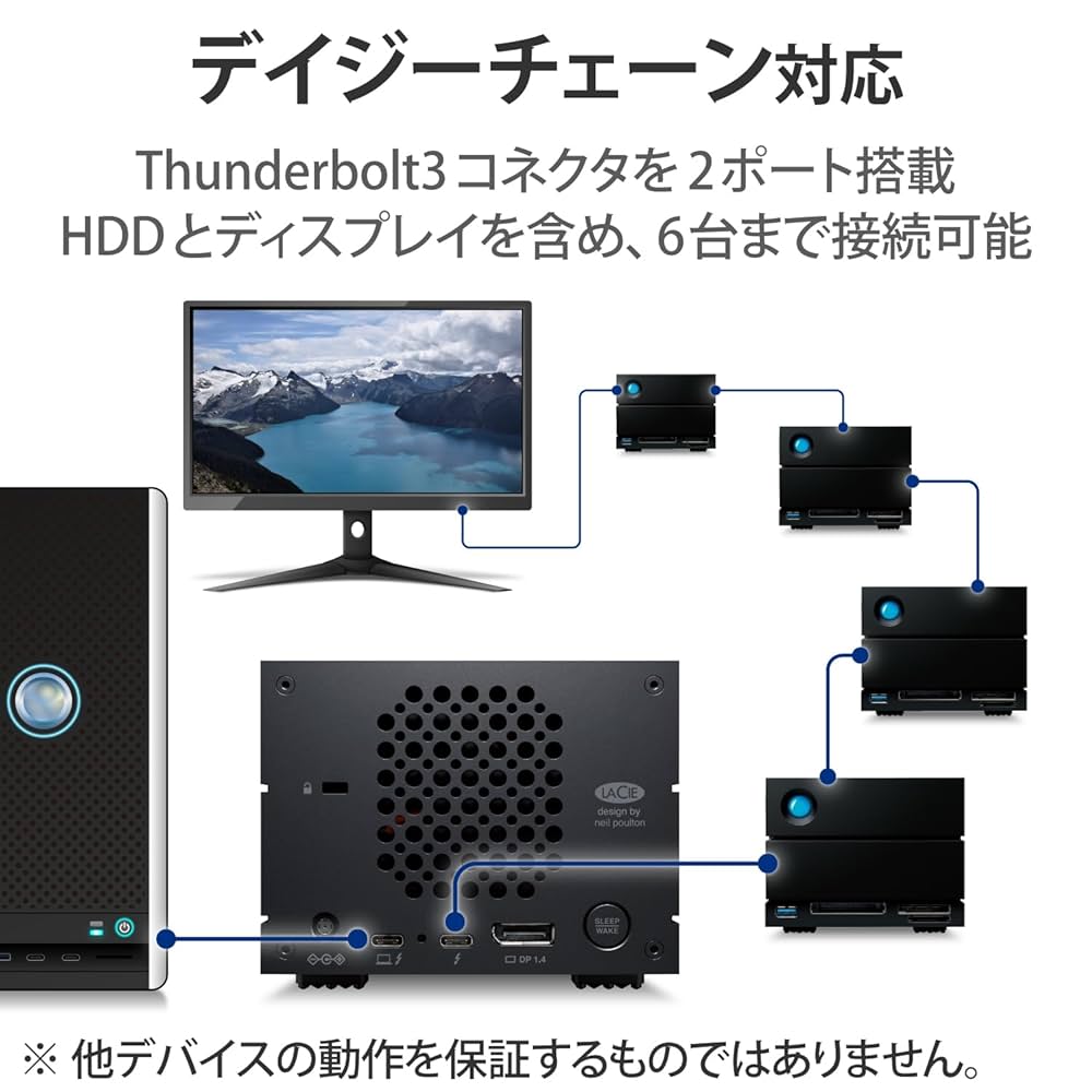 Amazon | LaCie 外付けHDD ハードディスク 20TB 2big Dock v2